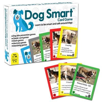 dog smart card game|Dog bite prevention in a fun new card game .